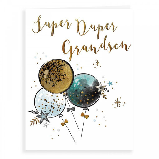 Picture of SUPER DUPER GRANDSON BIRTHDAY CARD